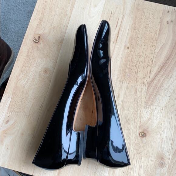 Vintage Salvatore Ferragamo black patent leather classic chic timeless size 10.5 - Picture 2 of 11